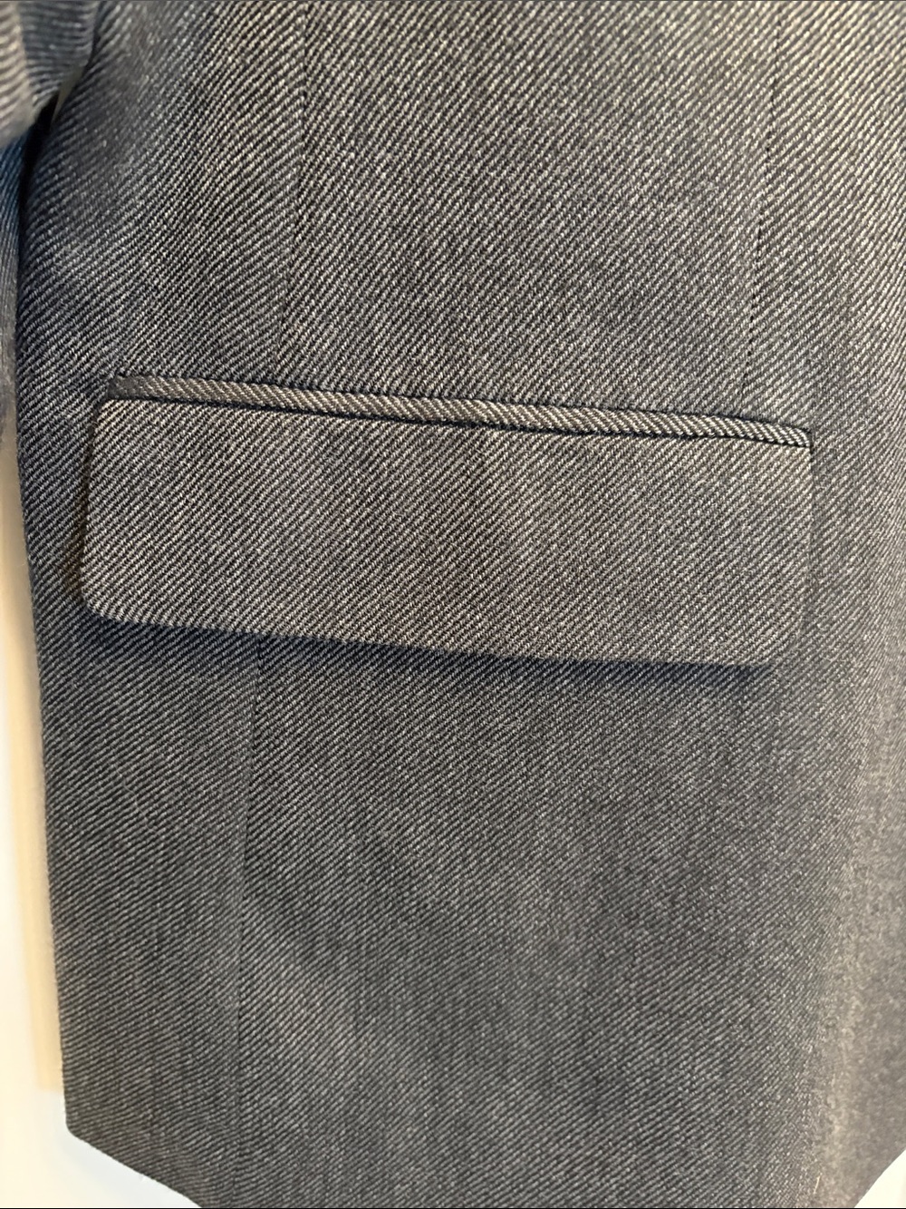 Stafford Men's Dark Charcoal Wool Notch-Lapel Two-Button Blazer 52R Sport Coat - Picture 4 of 12